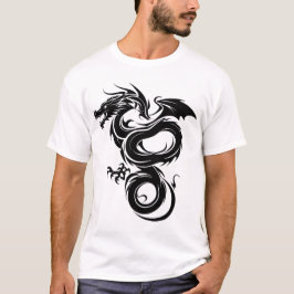 GJA Designによる大胆な神話のドラゴン グラフィック Tシャツ