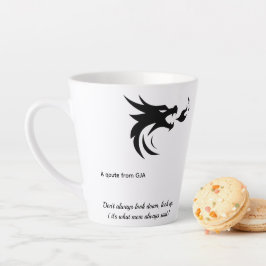 GJA Designのモチベーションが上がるホワイト陶磁器マグカップ カフェラテマグ