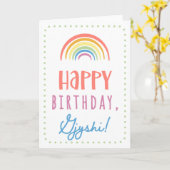 Gjyshiの誕生日カード カード (黄色い花)