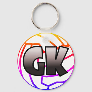 GKのゴールの看守のネットボールプレーヤーの位置 キーホルダー