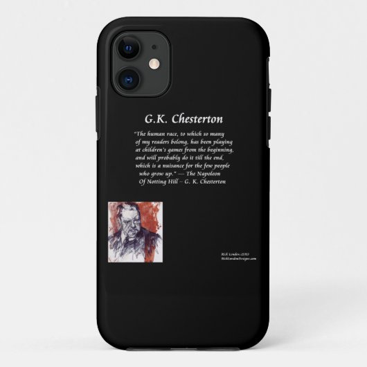 GKチェスタートンとナポレオンのiPhone 5/5Sケース Case-Mate iPhoneケース (裏面)