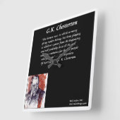 GKチェスタートンスクエアウォールクロック スクエア壁時計 (傾斜)