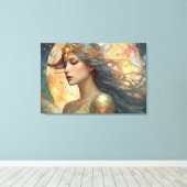 GK_24004、アールヌーボースタイル キャンバスプリント (インサイチュ (ウッドフロア))