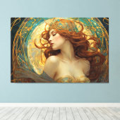 GK_24009、アールヌーボースタイル キャンバスプリント (インサイチュ (ウッドフロア))