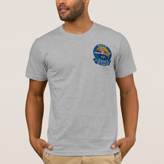 GK AWACSの乳癌の募金活動のティー Tシャツ (正面)