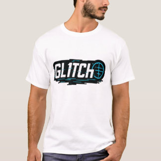 GL1TCH | 未来的モダンブランドの技術ロゴ Tシャツ