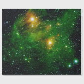 GL490 Green Gas Cloud Nebula - NASA宇宙写真 ラッピングペーパー (フラット)