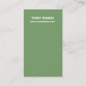 Glacéの名刺(ヤナギ) 名刺 (裏面)