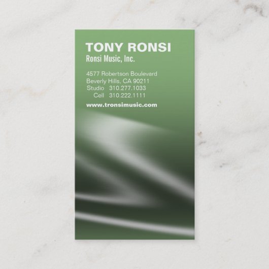 Glacéの名刺(ヤナギ) 名刺 (正面)