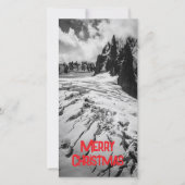 Glacial Crevasse Mont Blanc, France Christmas カード (正面)