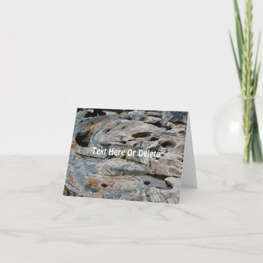 Glacial Potholes Nature Personalized Note  カード (正面)