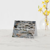 Glacial Potholes Nature Personalized Note  カード (黄色い花)