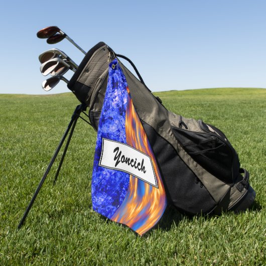 Glaciem et Ignis by Kenneth Yoncich ゴルフタオル (グリーン)