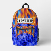 Glaciem et Ignis by Kenneth Yoncich プリントバックパック (正面)