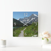 Glacierのジョセフィーヌ湖トレイル山ギルド スクエア壁時計 (ホーム)