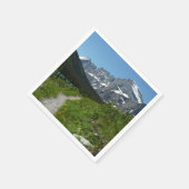 Glacierのジョセフィーヌ湖トレイル山ギルド スタンダードカクテルナプキン (角)