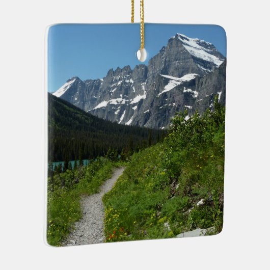 Glacierのジョセフィーヌ湖トレイル山ギルド セラミックオーナメント (右)