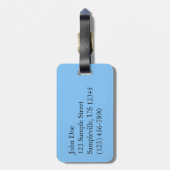 Glacierのジョセフィーヌ湖トレイル山ギルド ラゲッジタグ (裏面縦)