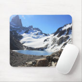glacier湖の近い山Fitzローイ マウスパッド (マウス)