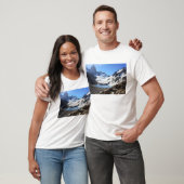 glacier湖の近い山Fitzローイ Tシャツ (ユニセックス)