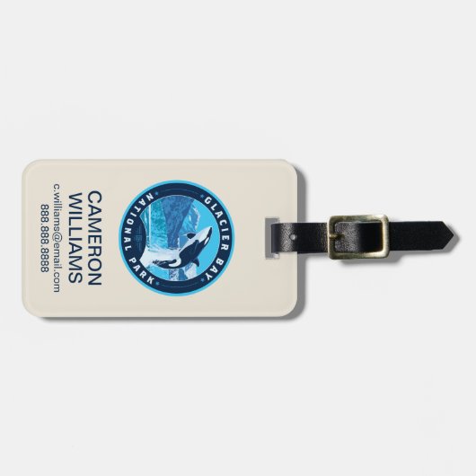 Glacier Bay National Park ラゲッジタグ (正面横)