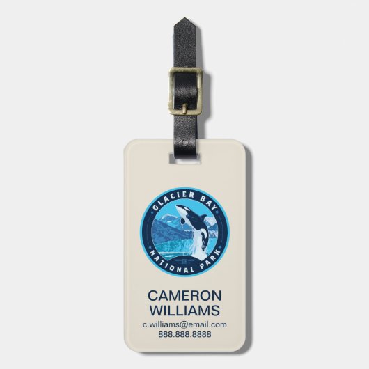 Glacier Bay National Park ラゲッジタグ (正面縦)