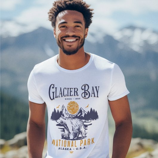 Glacier Bay National Park Cute Forest Landscape Tシャツ