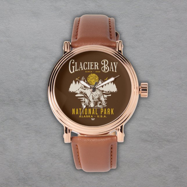 Glacier Bay National Park Nature Lover Gift 腕時計 (クリエイターアップロード済み)