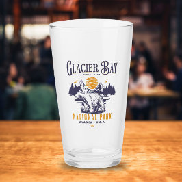 Glacier Bay National Park Retro Forest  タンブラーグラス