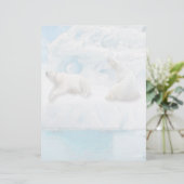 Glacier Bears - 8.5インチx 11インチ文房具シート (スタンド正面)