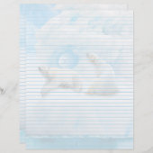 Glacier Bears Lined - 8.5インチx 11インチ文房具シート (正面/裏面)