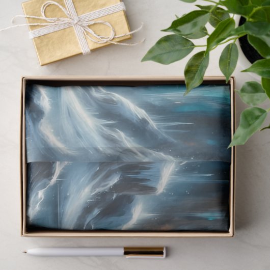 Glacier Bloom Ice Fairy Winter Fantasy Decoupage  薄葉紙 (ギフト)