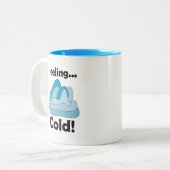 Glacier Iceberg Feeling Cold Funny ツートーンマグカップ (正面左)