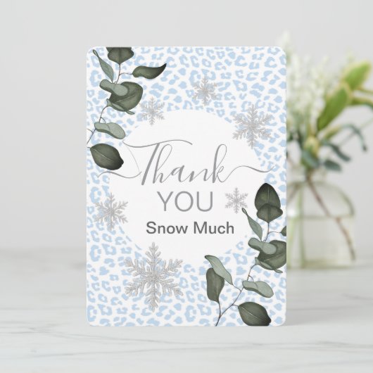 Glacier Leopard Winter サンキューカード (スタンド正面)