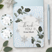 Glacier Leopard Winter サンキューカード