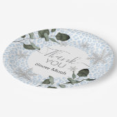 Glacier Leopard Winter ペーパープレート (アングル)