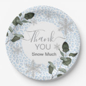 Glacier Leopard Winter ペーパープレート (正面)