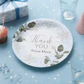 Glacier Leopard Winter ペーパープレート