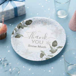 Glacier Leopard Winter ペーパープレート