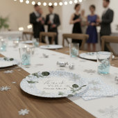 Glacier Leopard Winter ペーパープレート