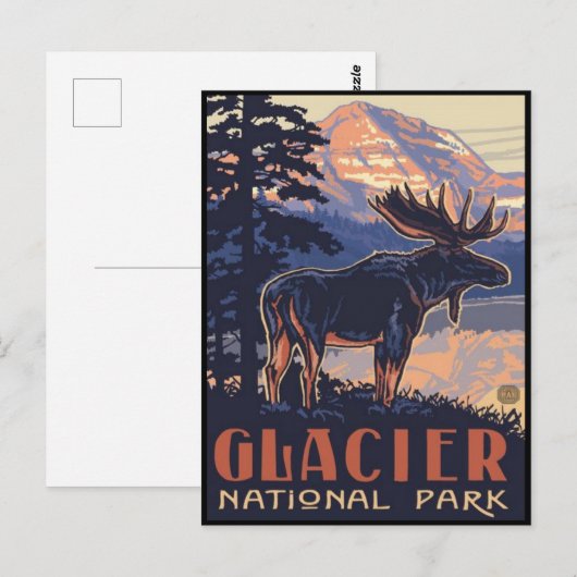 Glacier National Park ポストカード (正面/裏面)