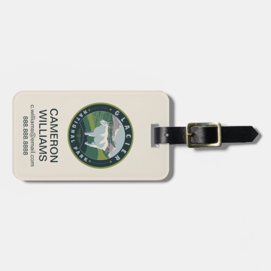 Glacier National Park ラゲッジタグ (正面横)