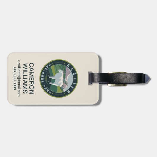 Glacier National Park ラゲッジタグ (裏面横)