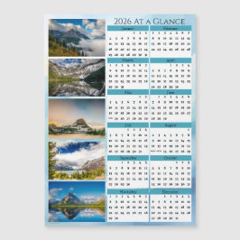 Glacier National Park 2026 At a Glance Calendar