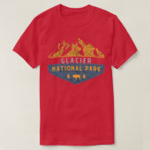 Glacier national park 3 tシャツ (デザイン正面)