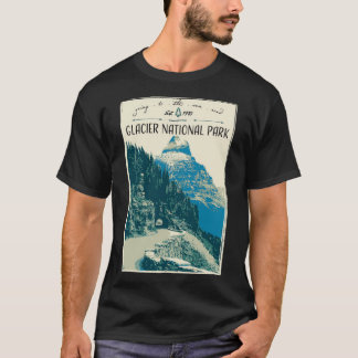 Glacier National Park Going to the Sun Road Tシャツ