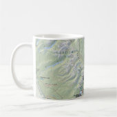 Glacier National Park map mug コーヒーマグカップ (左)