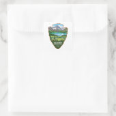 Glacier National Park Montana Arrowhead スクエアシール (バッグ)