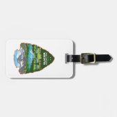 Glacier National Park Montana Arrowhead ラゲッジタグ (正面横)