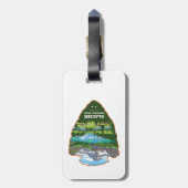 Glacier National Park Montana Arrowhead ラゲッジタグ (裏面縦)